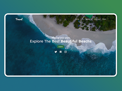 Travel Web Design - Landing Page