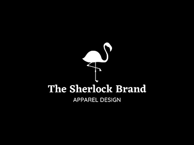 The Sherlock Brand logo design concept apparel design logo apparel logo branding clean design design flamingo logo graphic design logo logo concept logo design logo designing minimal minimal logo minimalist logo minimalistic minimalistic logo simple design simple logo