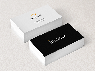 BidAway / Business Card brand business card ceo graphic design paper startup