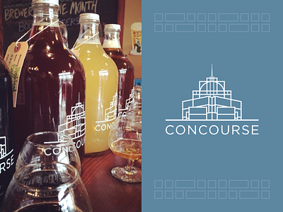 Buildings, Brand & Beer atlanta beer brand building concourse growler illustration logo office tower typography