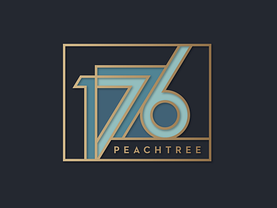 1776 Logo Concept atlanta brand building commercial design developer font identity real estate signage typography