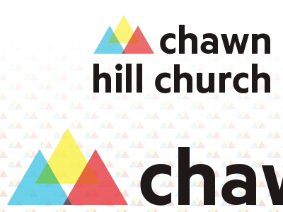 Chawn church logo metric pattern triangles
