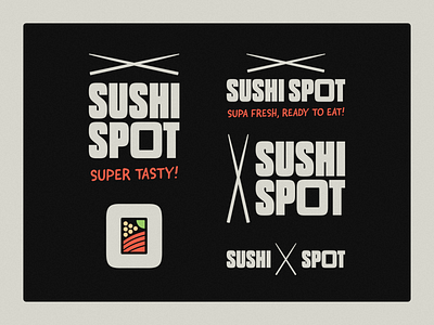 SushiSpot Logo branding brandmark design food graphic design logo mark sushi