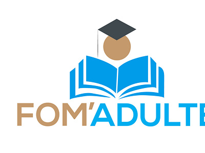 Fomadulti educational logo branding design educational logo graphic design icon logo typography