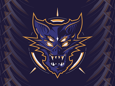 Demonic Bat bat demonic devil esport esports flying dog gaming illustration logo mascot