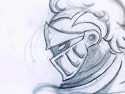 Noble Knight Sketch esport esports gaming illustration knight mascot medieval noble sketch sports logos