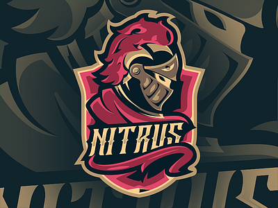 Nitrus eSport Mascot cape esport gold hero illustration knight mascot medieval noble warrior