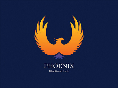Phoenix Logo bird elegant fly iconic phoenix