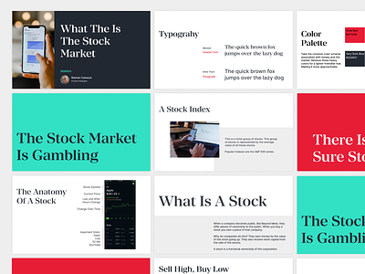 Stock Market Presentation branding design graphic design presentation design