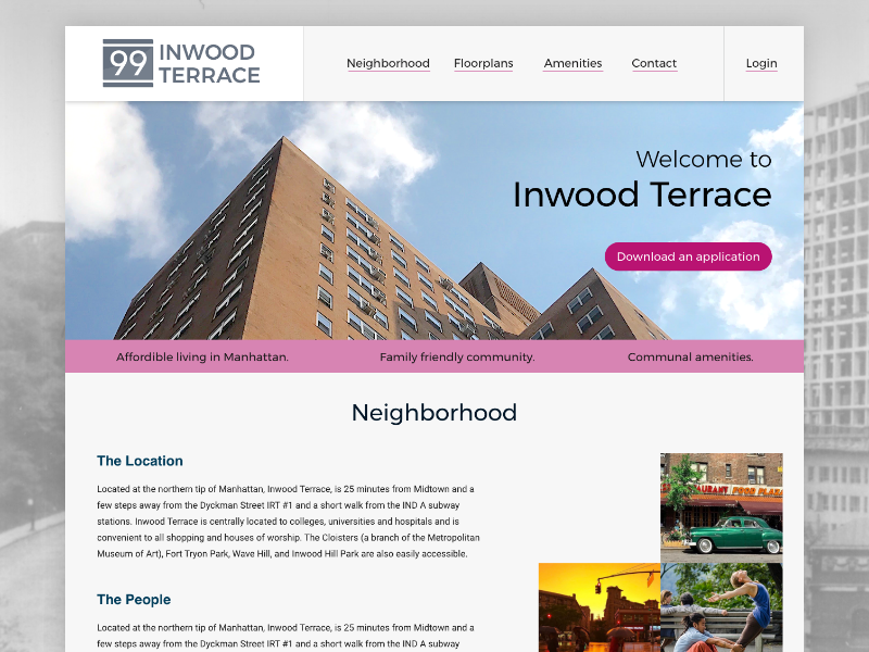 Apartment Building site by Rashan Casseus on Dribbble