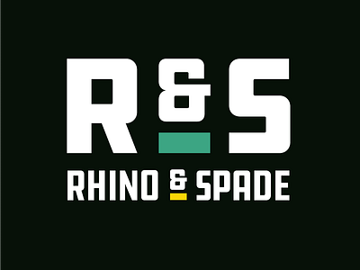 Rhino & Spade Logo logo type