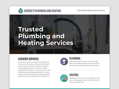 Plumber Landing Page