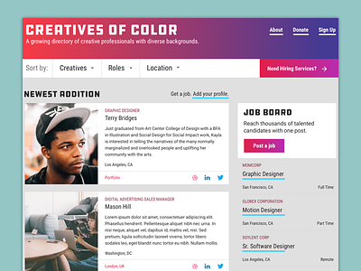 Creatives Of Color Redesign