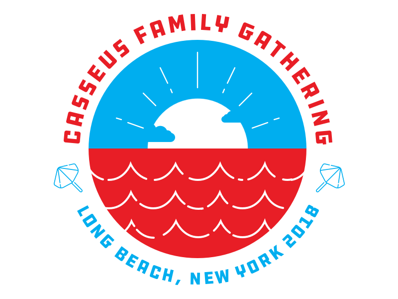 Family Gathering Badge V2 clouds sunset flat haiti badge illustration
