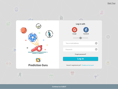 Prediction Guru | iPad Login bet cricket hockey kabaddi prediction schedule sport standings ui