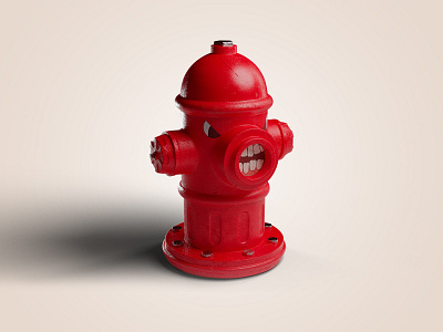 Fireplug 3d 3d illustration blender blender 3d fire high poly hydrant illustration