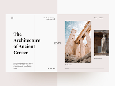 The Architecture of Ancient Greece - landing design