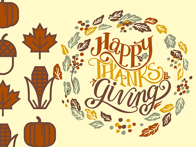 Happy Thanksgiving T-shirt Design animation branding graphic design