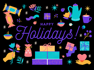 Happy Holidays Everybody! animation branding graphic design motion graphics