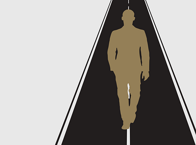 Man Walking On a Road 3d animation branding graphic design logo motion graphics ui