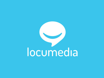 Locumedia Logo advertising blue bubble locumedia media radio smile speach tv voice voiceover