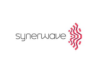Synerwave Logo | Standard Color Version bluetooth china custom type digital distribution technology typography wave wi fi wifi wireless wordmark