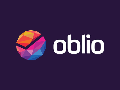 Oblio.eu logo axello bizoo colorful geometric invoice invoicing logo oblio oblio.eu saas sphere triangles