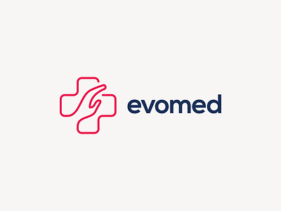 Evomed logo branding care clinic doctor health healthcare hospital logo medical medicine nursing
