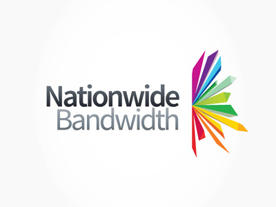 Nationwide Bandwidth Logo colorful colors connection internet logo