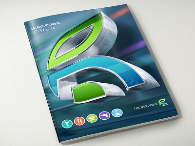 Catalog Cover Concept [WIP] with 3d logo