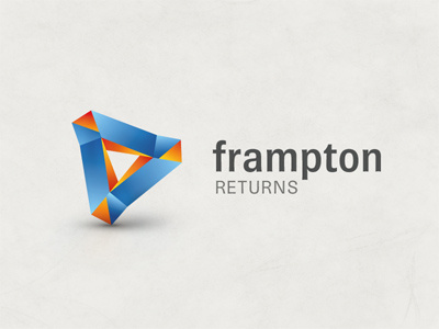 Frampton 3d abstract logo structure