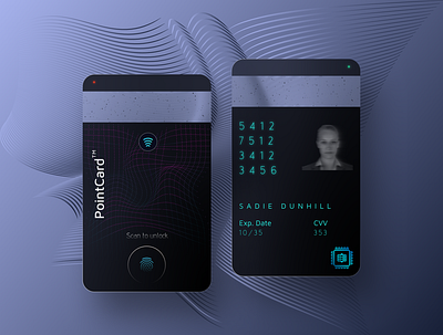 Futuristic credit card concept app banking branding concept credit card figma ui ux