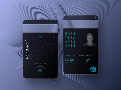 Futuristic credit card concept