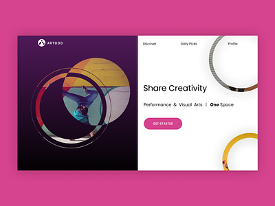 Daily UI: Landing Page | Artooo dailyui design desktop figma ui uiux