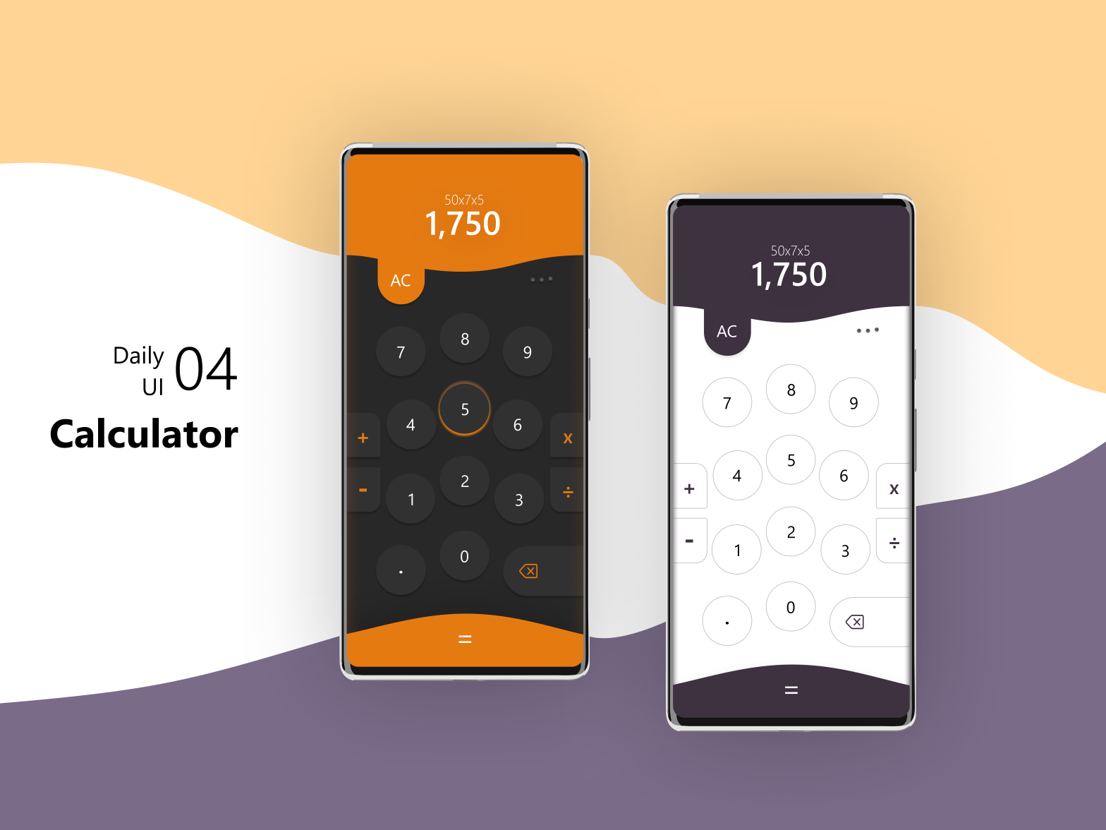 Calculator | Daily UI by Daniel Quagraine on Dribbble
