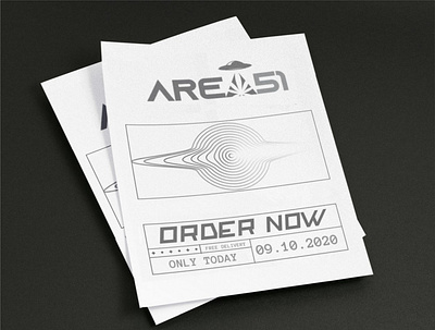 Area51 branding cover design illustration logo typography