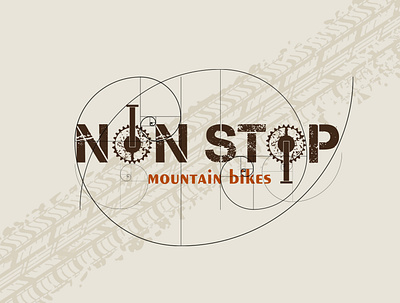 Non Stop Mountain Bike branding cover design graphic design illustration logo typography