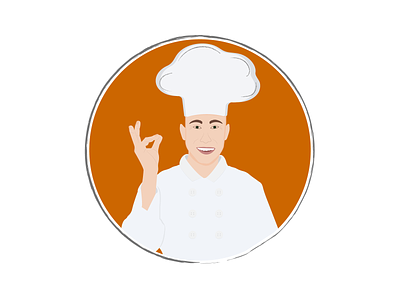 Chef Logo Design brand brandingadobe illustrator chef circle cook cooker cooking design example graphic design idea illustration inspiration logo logotype new round style stylish vector