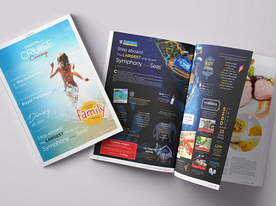 Cruise118 magazine adobe branding brochure design illustration layout logo magazine print typography vector