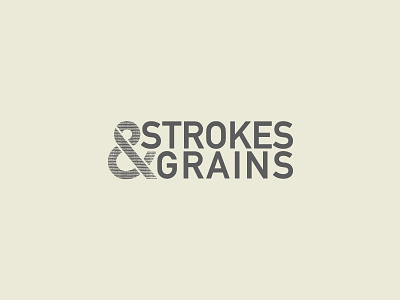 STROKES & GRAINS branding grains identity logo stroke