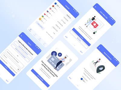 Currency and cryptocurrency converter app android app cryptocurrency currency converter figma flat illustration money converter ui