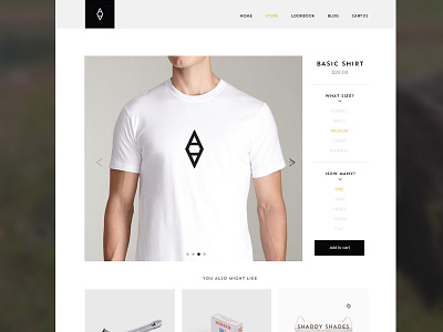 Product Page clothing commerce design focus lab popover popup store ui website
