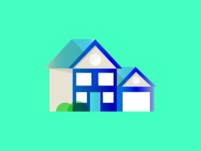 The Pad focus lab gradient home house illustration illustrator overlay