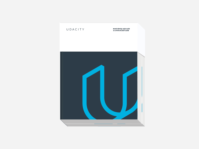 Udacity Identity blue book brand brand guidelines gif identity logotype udacity