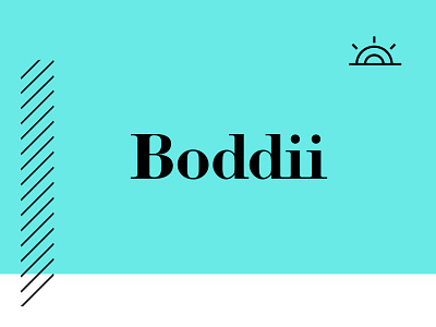 Boddii Branding blue branding hatching lines logotype mark rgb sun twin forrest