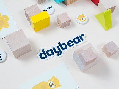 Daybear Brand bear blocks brand business cards collateral logotype mascot photo twin forrest