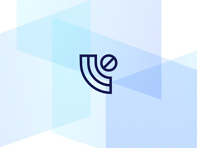 Data Stream Mark blue clear logo mark mood transparency