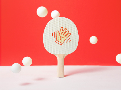 Trace Ping Pong Paddles assets balls branding collateral hand icon photography ping pong wave