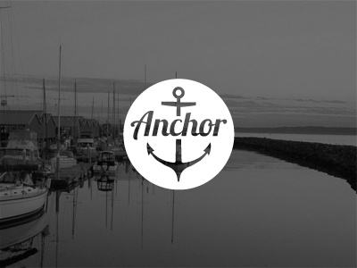 Anchor Logo anchor black and white class gray logo paper texture vector