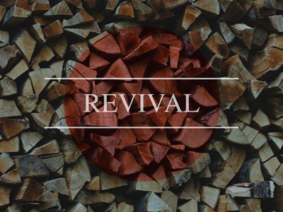 Revival brown circle clean design hipster red stack typography white wood